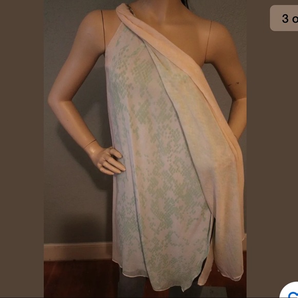 NWT Diane Von Furstenberg drape silk dress 6 DVF - Picture 3 of 8